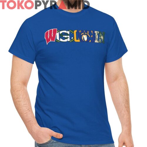 Vintage Wisconsin Packers Brewers Badgers Shirt