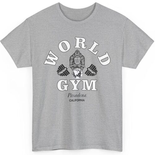 Vintage World Gym Pasadena California Shirt Vintage World Gym Pasadena California Shirt