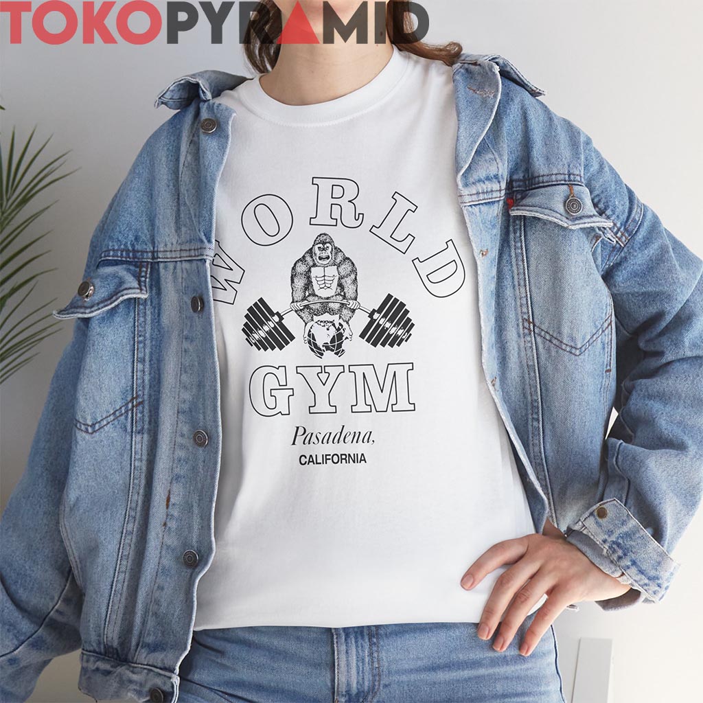 Vintage World Gym Pasadena California Shirt Vintage World Gym Pasadena California Shirt