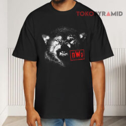 Vintage Wrestling Nwo Wwe Wolfpac Embroidered Black T shirt