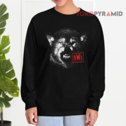 Vintage Wrestling NWO WWE Wolfpac Shirt 4 Vintage Wrestling Nwo Wwe Wolfpac Embroidered Long sleeved