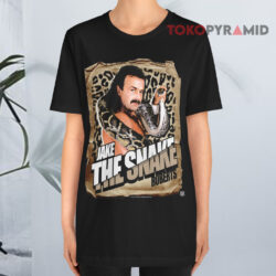 Vintage WWE Jake The Snake Roberts Shirt 4 Vintage Wwe Jake The Snake Roberts Black T shirt