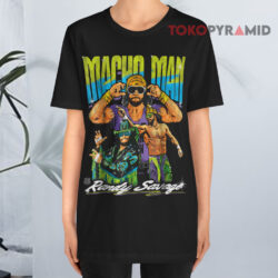 Vintage Wwe Macho Man Randy Savage Wrestling Black T shirt