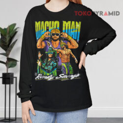 Vintage Wwe Macho Man Randy Savage Wrestling Long sleeved