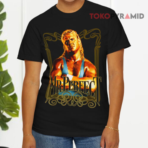 Vintage Wwe Mr Perfect Wrestling Black T shirt Vintage Wwe Mr Perfect Wrestling Black T shirt