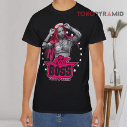 Vintage Wwe Sasha Banks Pink The Legit Boss Black T shirt