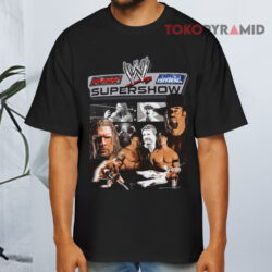 Vintage Wwe Smackdown Vs Raw Supershow Black T shirt