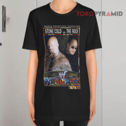 Vintage Wwe Stone Cold The Rock Wrestlemania X seven Black T shirt