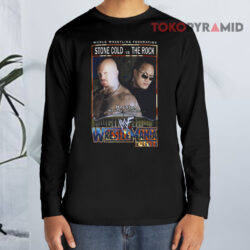 Vintage WWE Stone Cold The Rock Wrestlemania X-Seven Shirt 4 Vintage Wwe Stone Cold The Rock Wrestlemania X seven Long sleeved