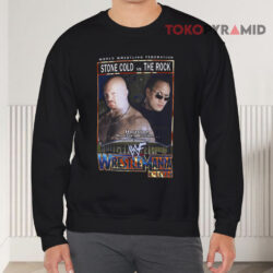 Vintage WWE Stone Cold The Rock Wrestlemania X-Seven Shirt 3 Vintage Wwe Stone Cold The Rock Wrestlemania X seven Sweatshirt