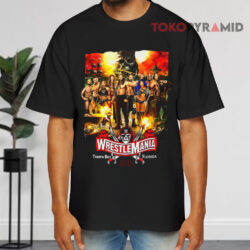 Vintage Wwe Wrestlemania 37 Event Tampa Fl 2021 Black T shirt