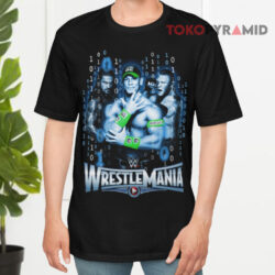 Vintage WWE Wrestlemania Binary Design Shirt 4 Vintage Wwe Wrestlemania Binary Design Black T shirt