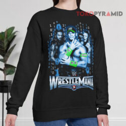 Vintage WWE Wrestlemania Binary Design Shirt 2 Vintage Wwe Wrestlemania Binary Design Sweatshirt