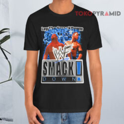Vintage Wwe Wwf Smackdown Video Game Modern Black T shirt