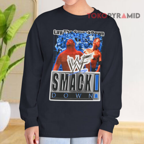 Vintage Wwe Wwf Smackdown Video Game Modern Long sleeved
