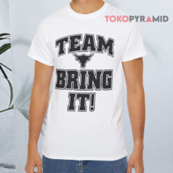 Vintage Wwf The Rock Team Bring It White T shirt