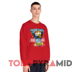 Vintage Y2K 2000s Broad Street Brawlers Philadelphia Eagles T-shirt 3 Vintage Y2k 2000s Broad Street Brawlers Philadelphia Eagles T shirt Red Sweatshirt