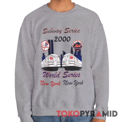 Vintage Yankees Vs Mets 2000 Subway Series World Series Sweatshirt