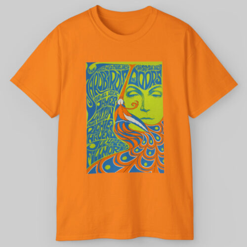 Vintage Yardbirds The Doors Concert Poster T shirt Vintage Yardbirds The Doors Concert Poster T shirt