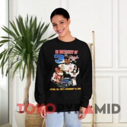 Vintages In Memory Of Dale Earnhardt Sr. 3 Nascar T-shirt 4 Vintages In Memory Of Dale Earnhardt Sr 3 Nascar Black Long sleeved