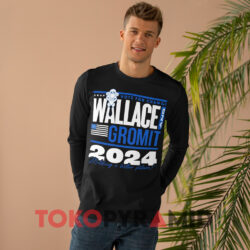 Vote For Change Wallace And Gromit 2024 Shirt 4 Vote For Change Wallace And Gromit 2024 Black Long sleeved