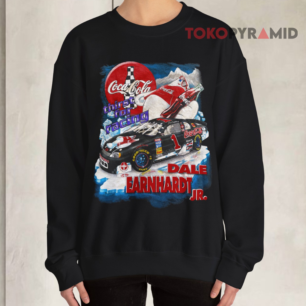 Vtg 90s Nascar Thirst For Racing Dale Earnhardt Jr Coca cola Racing Sweatshirt Vtg 90s Nascar Thirst For Racing Dale Earnhardt Jr Coca cola Racing Sweatshirt