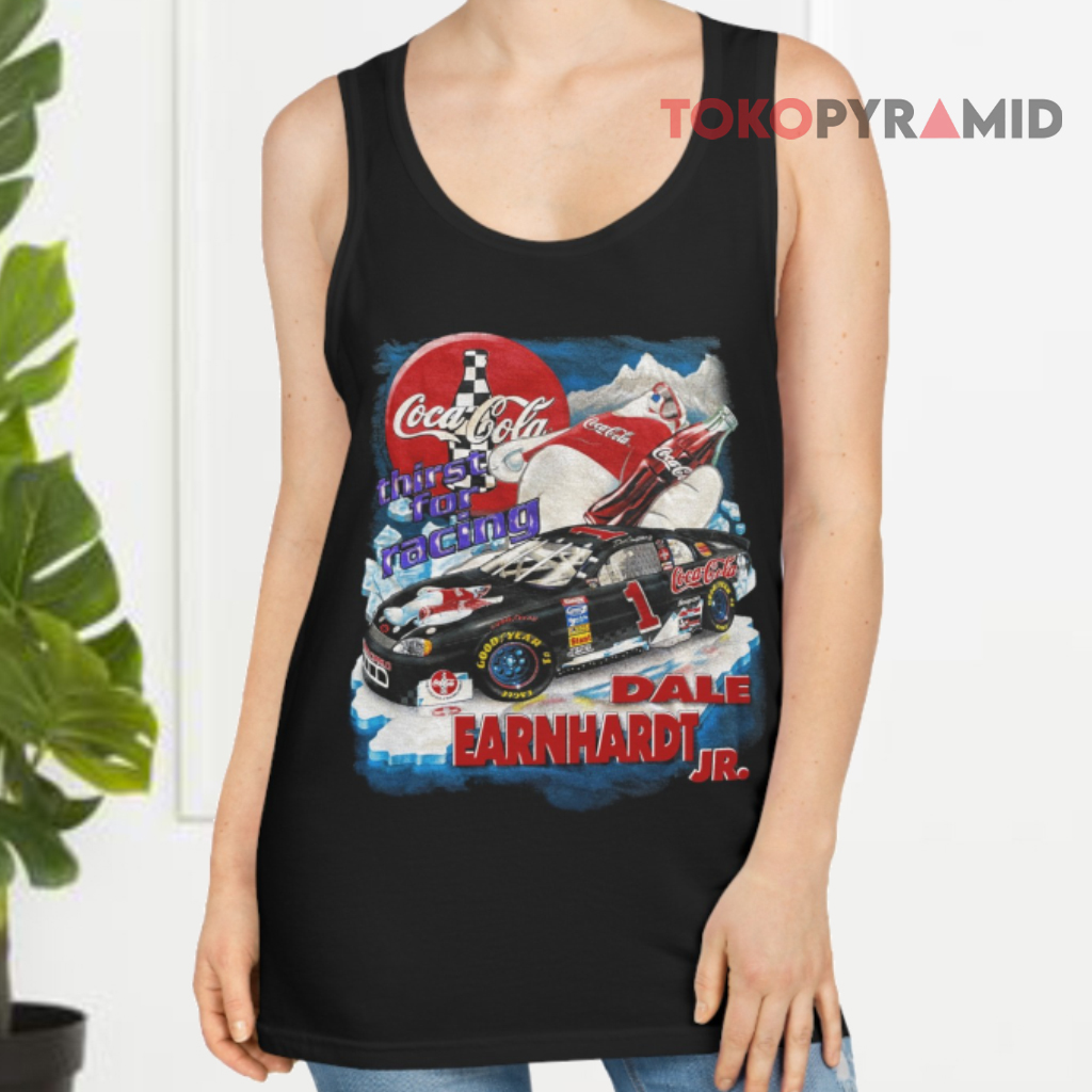 Vtg 90s Nascar Thirst For Racing Dale Earnhardt Jr Coca cola Racing Tank Top Vtg 90s Nascar Thirst For Racing Dale Earnhardt Jr Coca cola Racing Tank Top