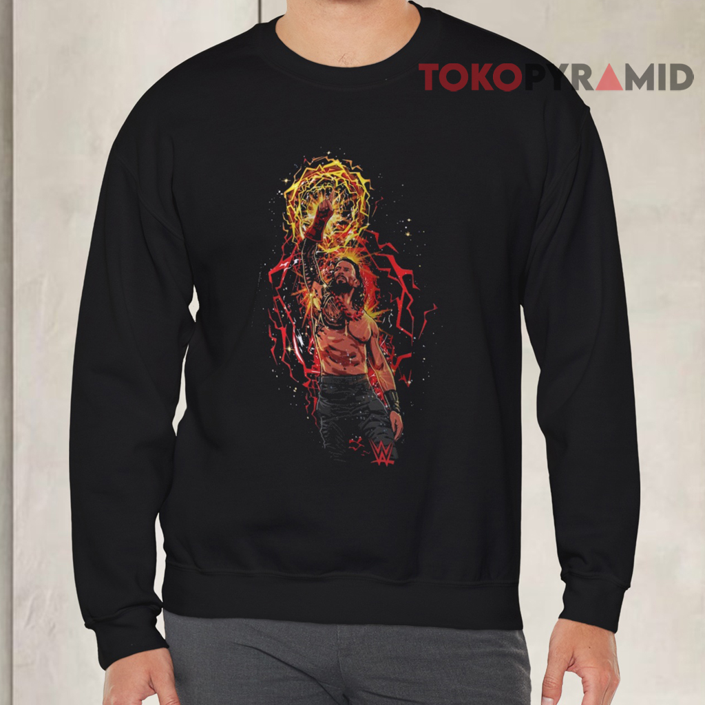 WWE Roman Reigns Cartoon Sweatshirt Front WWE Roman Reigns Cartoon Sweatshirt Front