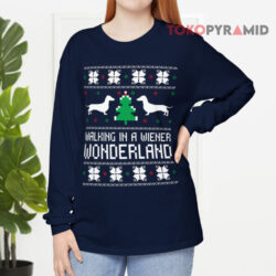 Walking In A Weiner Wonderland Christmas Long sleeved