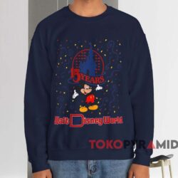 Walt Disney World 15 Years Mickey Mouse T-shirt 4 Walt Disney World 15 Years Mickey Mouse T shirt Navy Sweatshirt