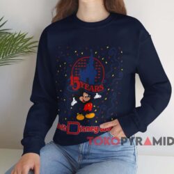 Walt Disney World 15 Years Mickey Mouse T-shirt 3 Walt Disney World 15 Years Mickey Mouse T shirt Navy Sweatshirt