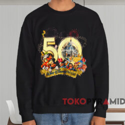 Walt Disney World 50th Anniversary T-shirt 4 Walt Disney World 50th Anniversary T shirt Black Sweatshirt