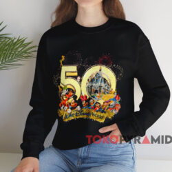 Walt Disney World 50th Anniversary T-shirt 3 Walt Disney World 50th Anniversary T shirt Black Sweatshirt