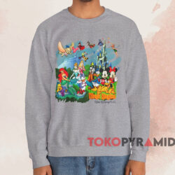 Walt Disney World Magic Kingdom T-shirt 4 Walt Disney World Magic Kingdom T shirt Grey Sweatshirt