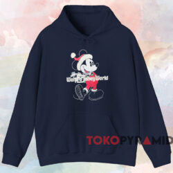 Walt Disney World Mickey Mouse Christmas T-shirt 2 Walt Disney World Mickey Mouse Christmas T shirt Navy Hoodie