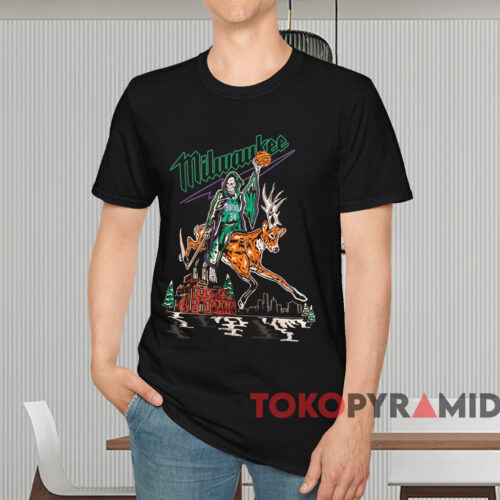 Warren Lotas Milwaukee Bucks Giannis Antetokounmpo Shirt Black T shirt