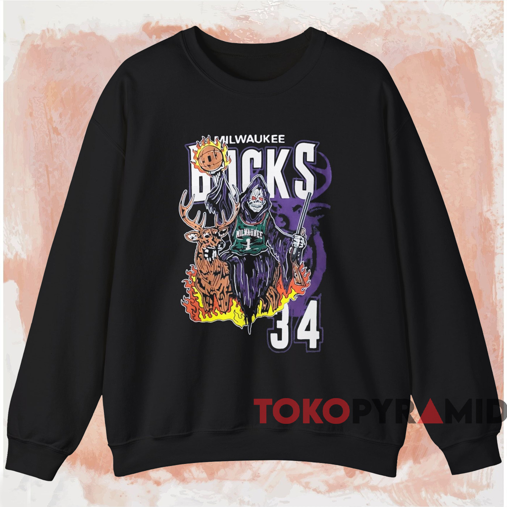 Warren Lotas Milwaukee Bucks Shirt Black Sweatshirt Warren Lotas Milwaukee Bucks Shirt Black Sweatshirt