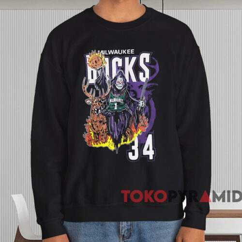 Warren Lotas Milwaukee Bucks Shirt Black Sweatshirt Warren Lotas Milwaukee Bucks Shirt Black Sweatshirt