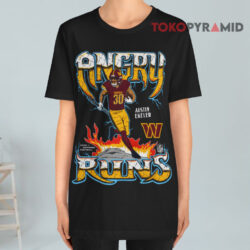 Washington Commanders Austin Ekeler Angry Runs 2024 Black T shirt