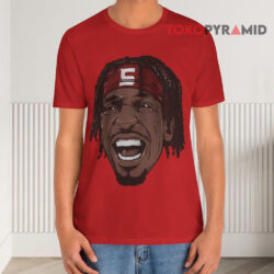Washington Commanders Jayden Daniels Swag Head Shirt 4 Washington Commanders Jayden Daniels Swag Head Red T shirt