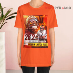 Washington Commanders Jayden Daniels 28.2 PPG With Full-Time Rookie QB Most In Last 20 Years Poster Shirt 4 Washington Commanders Nfl Jayden Daniels 28 2ppg With Full time Rookie Qb Most In Last 20 Years Poster Orange T shirt