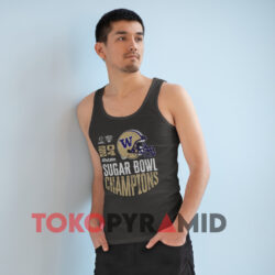 Washington Huskies 2024 Sugar Bowl Champs Dark Grey Tank Top