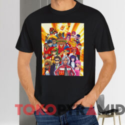 Wcdonalds Anime Character Shirt Black T shirt