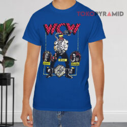 Wcw 1991 World Championship Wrestling Shirt Lex Luger Sting Steiner Brothers Vintage Blue T shirt