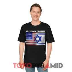 We Stand With Israel Shirt 4 We Stand With Israel Black T shirt