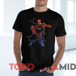 William & Mary Tribe Spider man T shirt Black T shirt