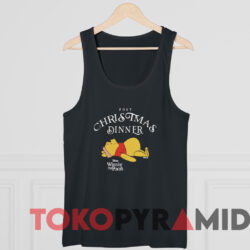 Winnie The Pooh Post Christmas Dinner T-shirt 4 Winnie The Pooh Post Christmas Dinner T shirt Black TankTop