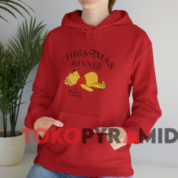 Winnie The Pooh Post Christmas Dinner T-shirt 3 Winnie The Pooh Post Christmas Dinner T shirt Red Hoodie