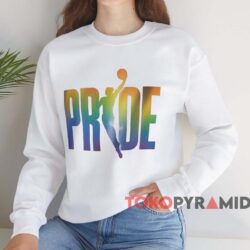 WNBA Pride Slant Shirt 4 Wnba Pride Slant Shirt White Sweatshirt