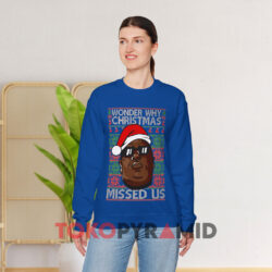 Biggie Wonder Wonder Why Christmas Missed Us Sweatshirt 3 Wonder Why Christmas Missed Us Blue Sweatshirt